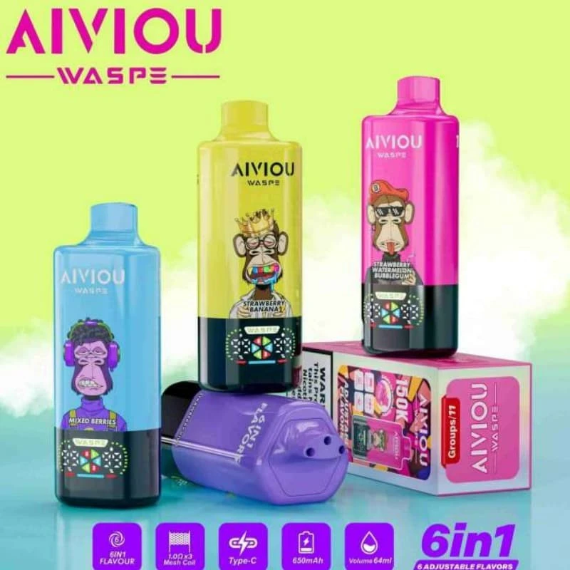 WASPE AIVIOU 150k 150000 Puffs 6 in 1 factory